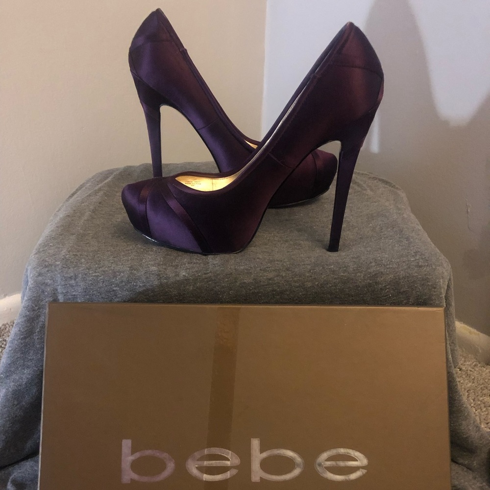 Bebe Satin Pumps Size 9 - Lightly Used
